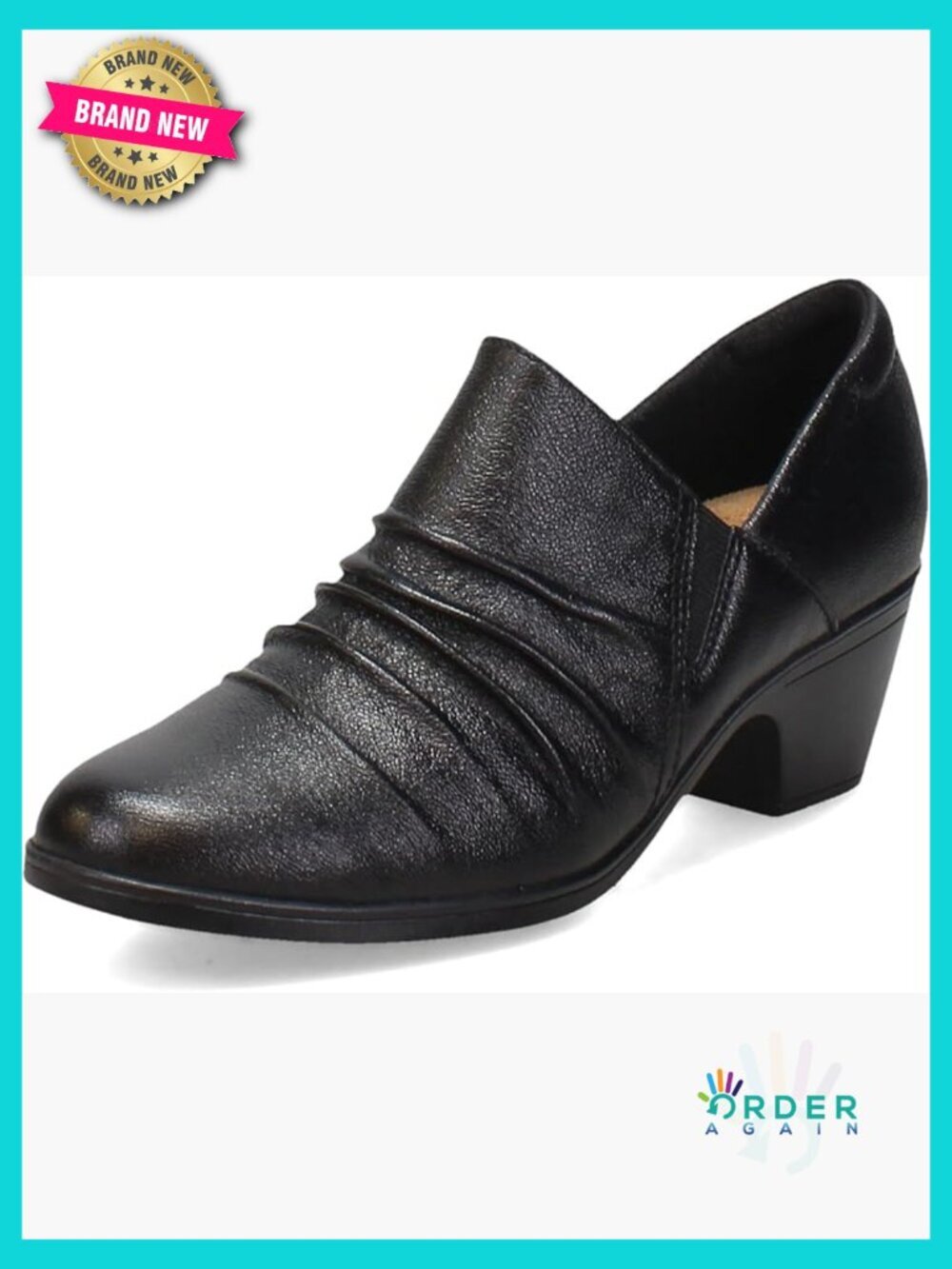 Classic Loafers Comfortable Slip Ons Chunky Heel Work Shoes Office Wear